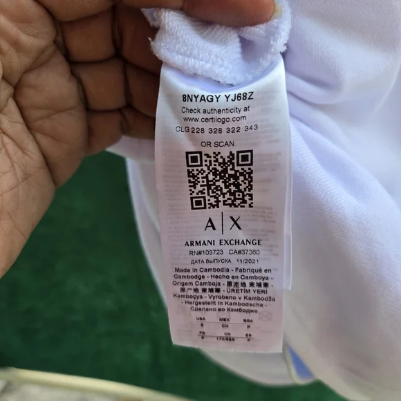 Armani Exchange White Midi Dress 333 - Picture 9 of 13